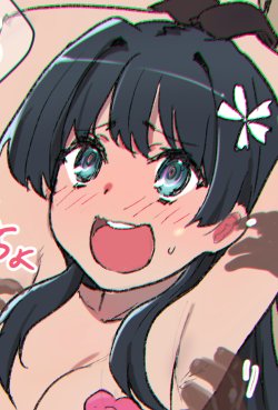 お題箱 #odaibako→(より佐天涙子がおへそをいじくられる#1日1絵 #くすぐり#佐天さんの日 