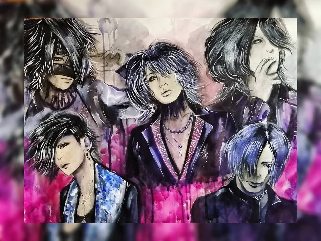 HyvariV's tweet photo. 🖤 #the_gazette #ruki #happy18th #kai #uruha #reita #aoi #art_love #nadez_vet_art #fan_art  #love #jrock #japan #the_gazette #draw #instagood #sketch #watercolor #artpop #beautiful #paintings #watercolour #gallery #drawing #drawings #sketchbook  #love #jrock #japan 🖤#Nadez_vet https://t.co/M1SjntFJfL