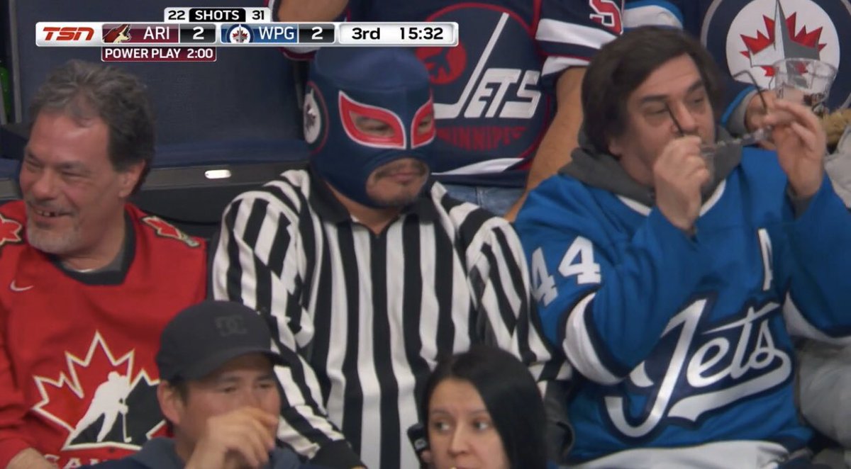 jpolly22's tweet photo. Think the @BarDown team just found its newest ref #nhljets https://t.co/b8M8zai7Pl