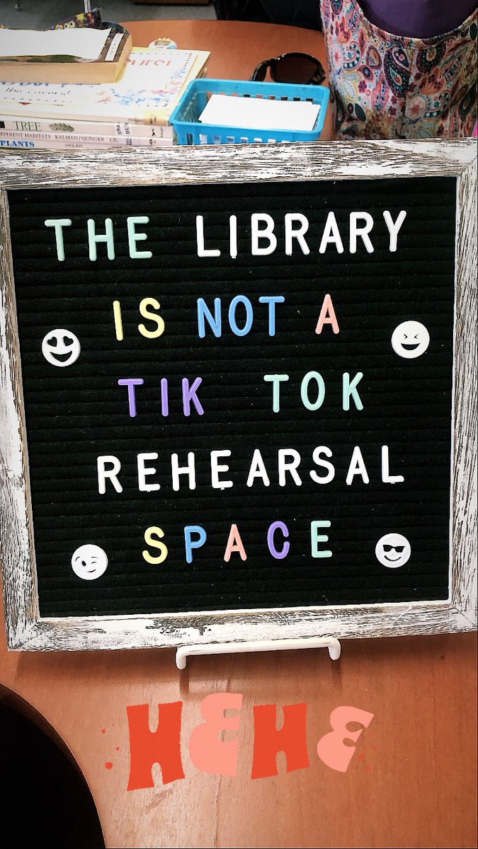 Much needed update to the sign in the library #elementarylibrary #librarymediaspecialist #arclms