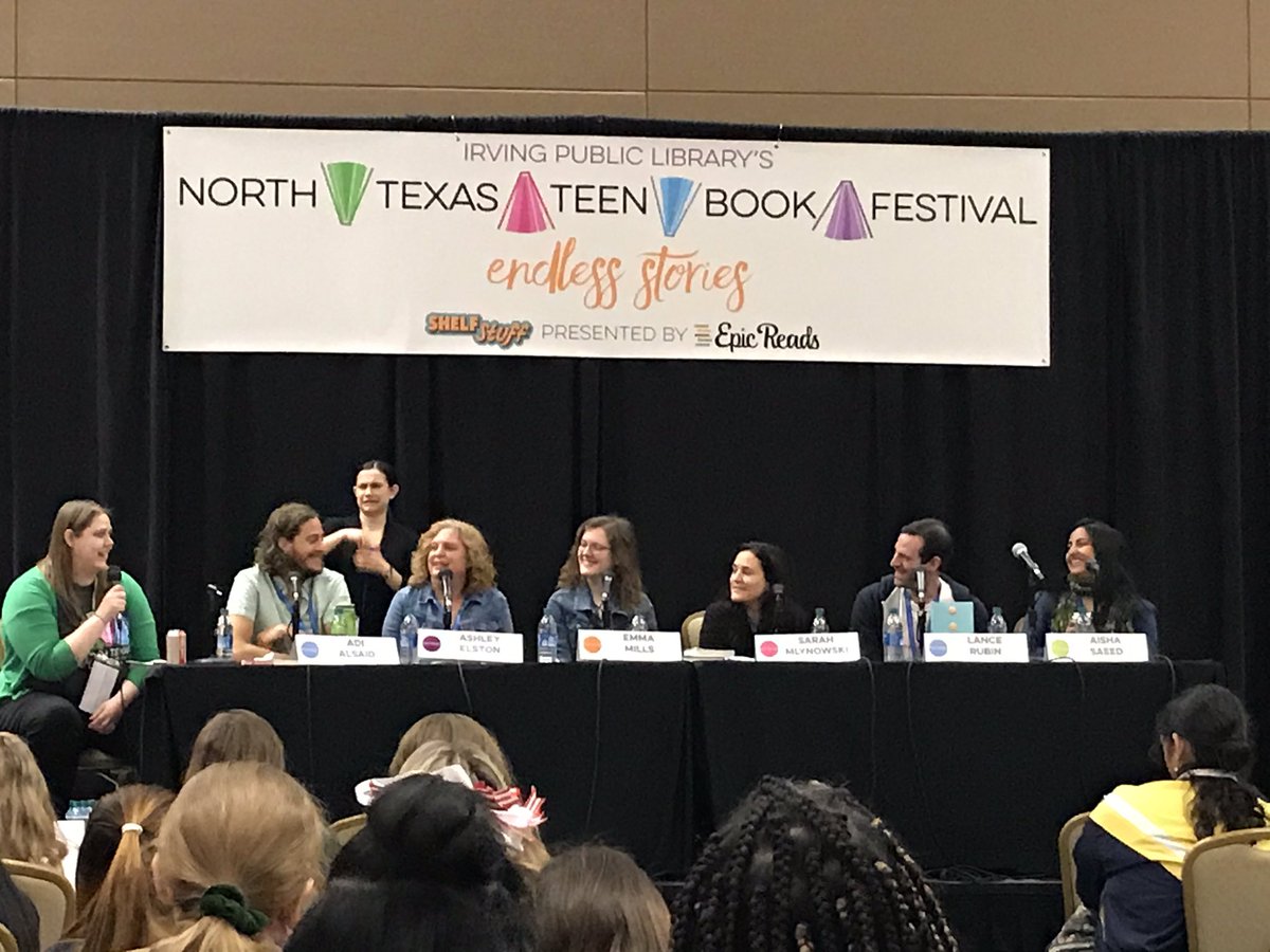 mlalextx's tweet photo. North TX Teen Book Festival on 3/7/20+ Hillcrest Book Club = Plenty of authors, books, and happy Hillcrest students! @PanthersHHS @hhslibrarydisd @DISD_Libraries #NTTBF https://t.co/beDsAmLFEt
