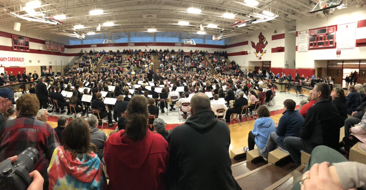 Started the day at UW-Madison watching our students present their project at the Great World Texts student conference. #spidersconsin 
 Finished the day at Chi Hi’s gr 6-12 Band-O-Rama concert. So great!! #chihiband @ChippewaFallsSD  #chihiwl <a href="/oplingera/">Angie Oplinger</a> <a href="/mikerenneke/">Michael Renneke</a>