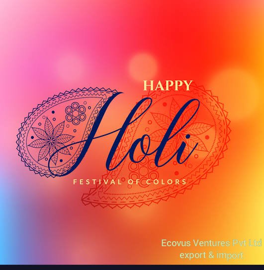 Wish you all Very Happy &amp; colourfull Holi ......
