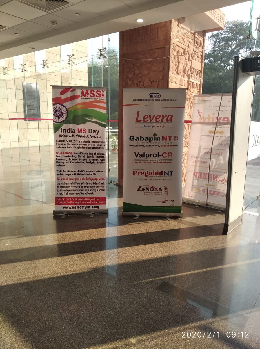 mssocietyindia's tweet photo. #Delhi launched an Awareness campaign with Info Standees for #IMSD in 12 leading hospitals along with a health check camp with specialist neuro-physicians, urologists & internal medicine for MSPs
@WorldMSDay @MSIntFederation @MoHFW_INDIA @moayush #PMJAY #KnowMultipleSclerosis https://t.co/ebmOWBIm1e