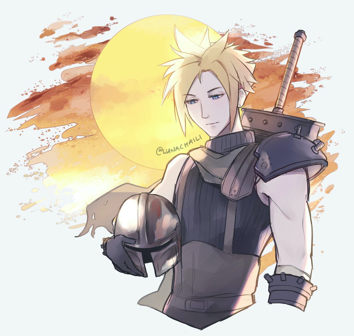 mando cloud because the demo was SO GOOD and my brain went feral #FF7Remake 