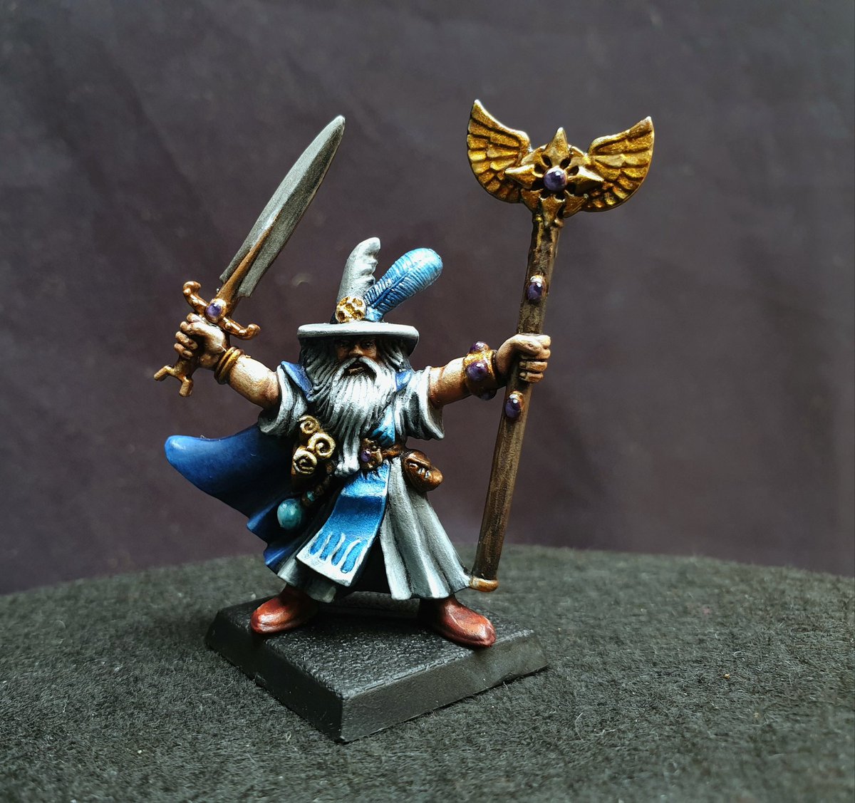 VicHadcroft's tweet photo. Wizard completed 🧙♂️10 more minis to go 🖌
#art #fantasy #figure #tabletopgames #artistsoninstagram #wip #showcase #scale #wizard #warhammerquest #classicwarhammer #paintingwarhammer #paintingprocess #paintedminiatures #miniaturepainting #ageofsigmar #heroquest #paintedmodel https://t.co/N0WfoFTpIL