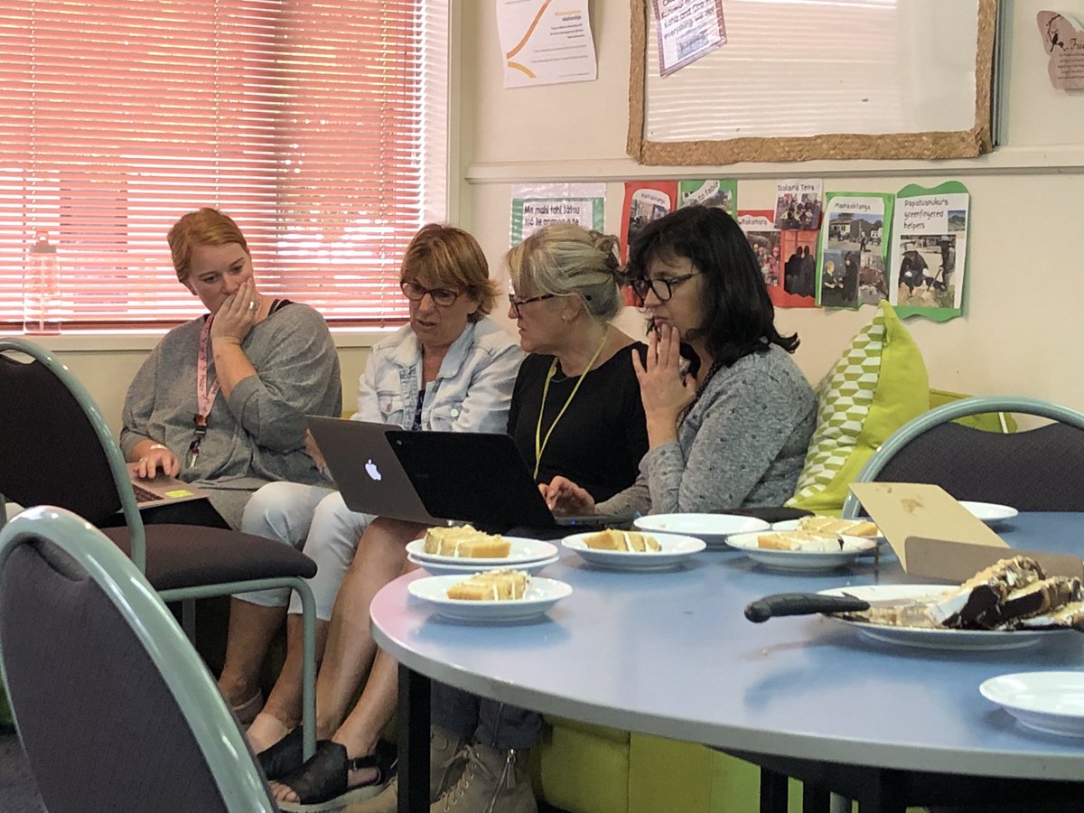 Oracy mentoring groups hard at work using our poutama for assessing. It is awesome to see everyone gaining in confidence - both staff and students. <a href="/TrudiBrowne/">Trudi Browne</a> <a href="/Hood_Nina/">Nina Hood</a> <a href="/educationhubnz/">The Education Hub</a> #oracynz