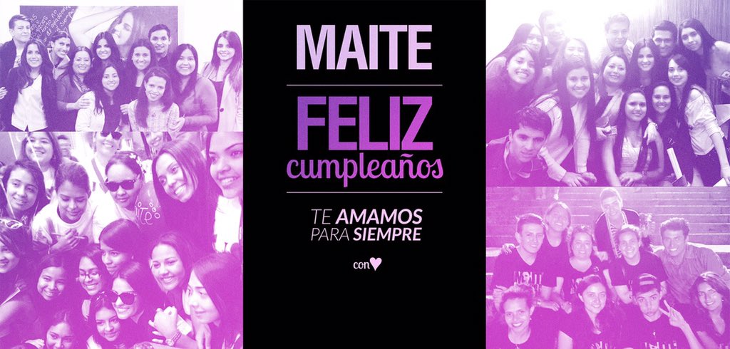 Muy lindos recuerdos de tantos cumpleaños a tu lado, te queremos mucho linda <a href="/MaiteOficial/">Maite Perroni Fan Account</a>, feliz cumple! Que las bendiciones y buena energía nunca falten y siempre haya una razón para sonreír! Te queremos mucho, te llevamos siempre en el 💗
