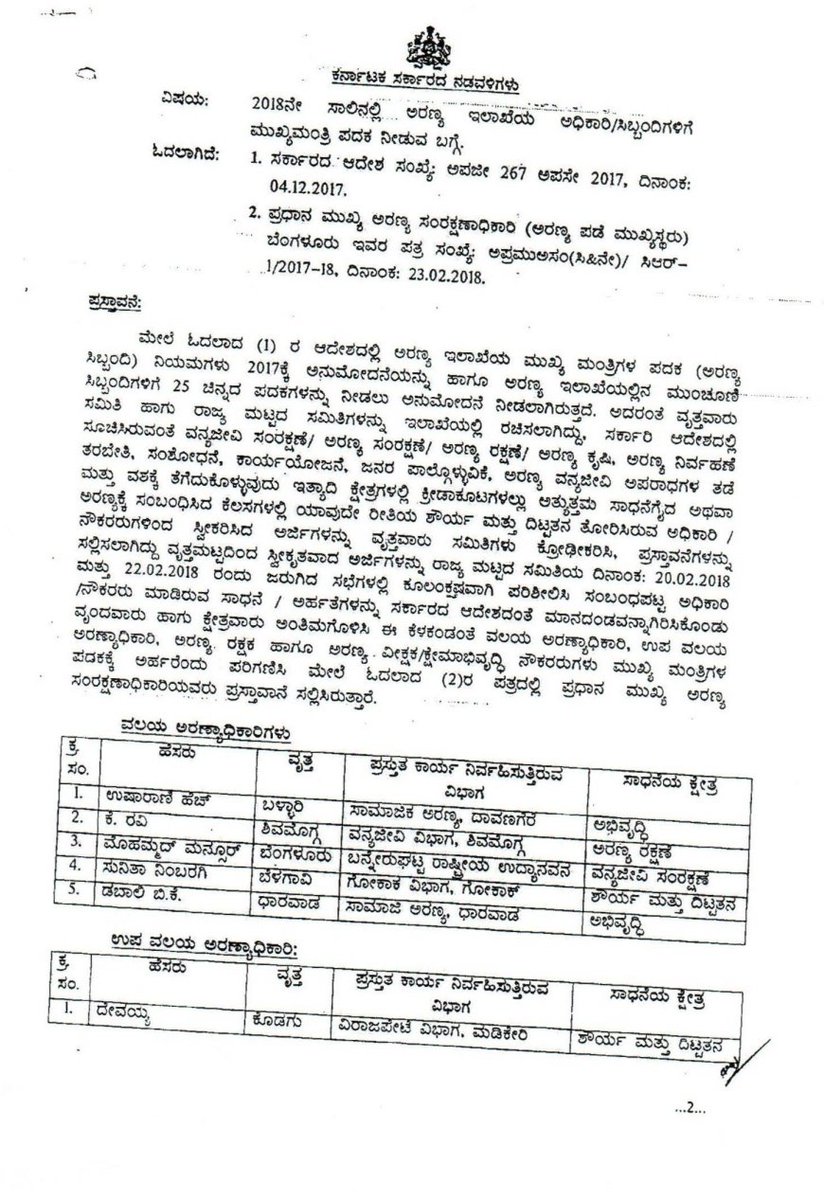 StateRfo's tweet photo. @ramesh407 @BSYBJP @aranya_kfd 2018 &amp; 2019 year Two list is pending for presenting by honorable CM sir. Green warriors are neglected in all the ways. https://t.co/qxg9VxaBff