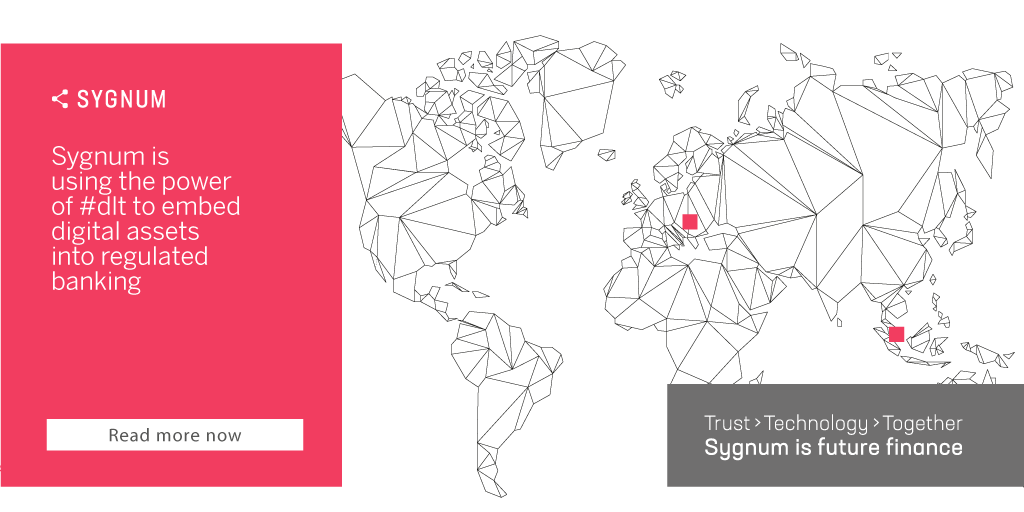 sygnumofficial's tweet photo. Sygnum is using the power of #dlt to embed digital assets into regulated banking.
Onboard digitally now at https://t.co/KnApC5ZaDw
#regulated #sygnum #digitalassets #FutureFinance #BitCoin #Ethereum #FinTech #TogetherWithSygnum https://t.co/Ww1ulsugVp