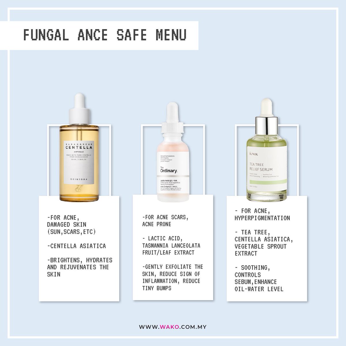 serum fungal acne safe