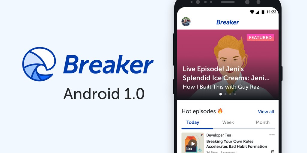 Neil Mansilla (@mansilladev) on Twitter photo Breaker for Android: Listening to podcasts on Android has never been better! producthunt.com/posts/breaker-… via <a href="/duncancarroll/">Duncan Carroll</a> Breaker for Android: Listening to podcasts on Android has never been better! producthunt.com/posts/breaker-… via <a href="/duncancarroll/">Duncan Carroll</a>