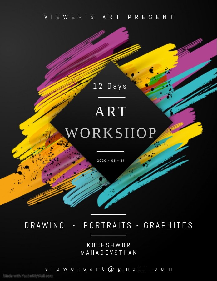 stharajshubham's tweet photo. KATHMANDU, Here comes last workshop for the year.
ART WORKSHOP for Drawing Portraits (For beginners), starting on 21st March, 2020.
ORIENTATION Class will be on 18th March (5th Chaitra) Wednesday 4pm onwards.
Book your seats for pre-registration.
Contact us on 9868028152. https://t.co/NJ0UGnNhkF