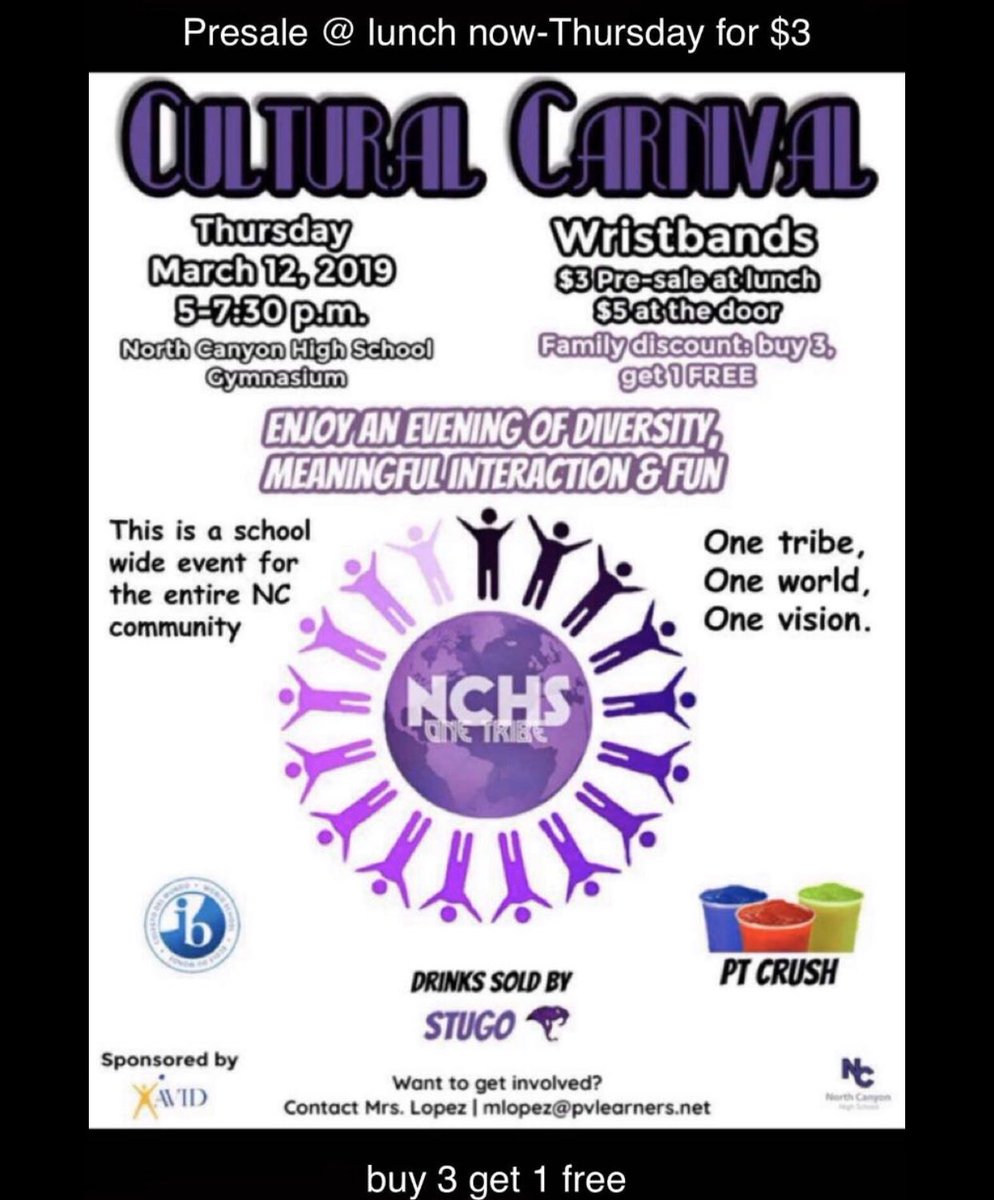 Get your tickets tomorrow-Thursday at lunch!!! only $3!!!