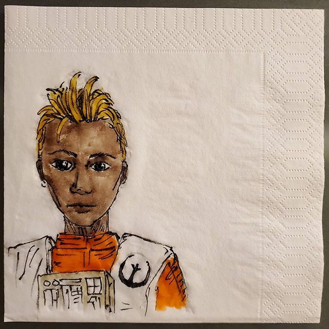 CountJugula's tweet photo. Black Squadron: Karé Kun #school #lunch #napkinart #starwars #blacksquadron #KaréKun #resistance #pilot #t70 #xwing https://t.co/McrbQqpOAW https://t.co/rxHICql7J4
