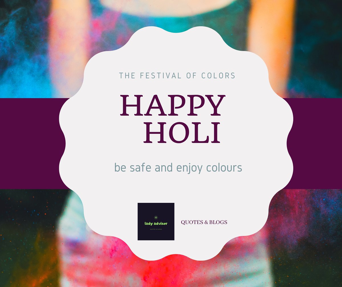 Archanasahay12's tweet photo. Have a very happy holi everyon. Enjoy the joy of colours. 
.
.
#archanatalks #positivegirl #valuegreen #lifeadvice #icanchange #socialmedia #socialworker #tagtagtag #feminist #equality #blog #positivegirl #holi #holi2020 #happyholi #colourfulfestival https://t.co/VWJbmMHYAX