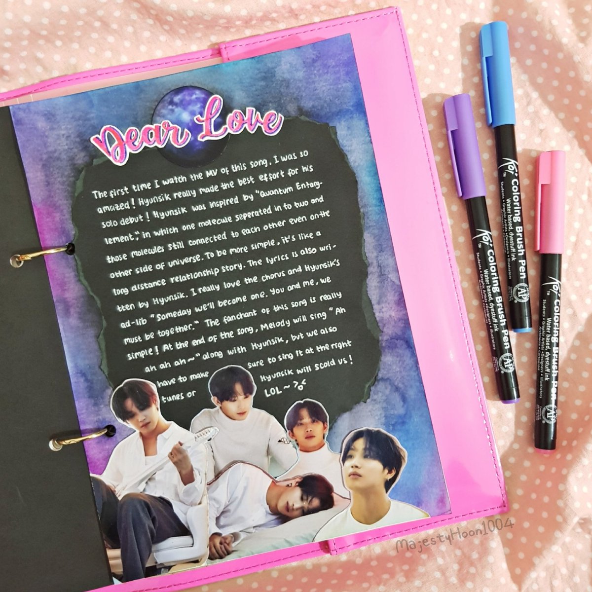 MajestyHoon1004's tweet photo. Dear Love ๐
#๋นํฌ๋น #์ํ์ #BTOB #HYUNSIK #DEAR_LOVE #๋นํฌ๋นํฌ์ํธ #btobfanart #btobjournal #kpop #kpopjournal #kpopjournaling #kpopjournalspread #kpopbujo #kpopfanart #kpopspread #bulletjournal #handlettering https://t.co/JFUezPN1Aa