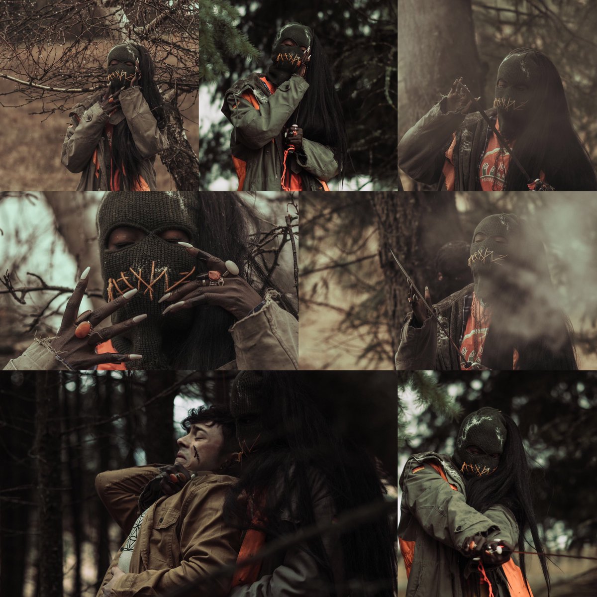 AManicMacabre's tweet image. When Kevin Cocaine and her Macabre stumble upon you 🔪 Manic Macabre , Horror Written/Directed by @HassonHarris , Coming Soon #ManicMacabre #Horror #Film #Slasher #Director #Writer #BlackDirector #BlackHorror #WomeninHorror #BlackWomenInHorror #Melanin #HorrorNoir