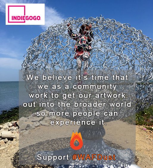 wafdust's tweet photo. Help us place playful art in public spaces! Support our #indiegogo #crowdfund.
.
.
#burningmanart #industwetrust #publicart #indiegogo #crowdfunding  #burningman @michaelchristianart #richmondca #wafdust #bigart #artafterlife https://t.co/BKVZxV5mdk