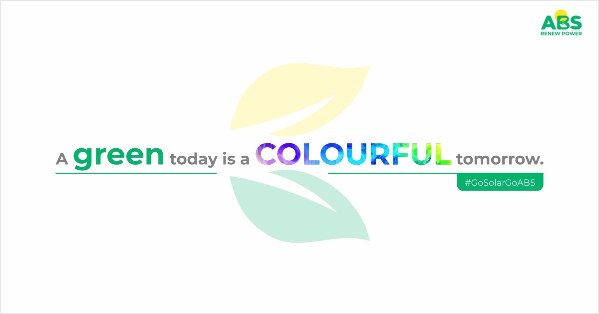 ABSRenewPower's tweet photo. Happy #Holi
A green today is a colourful tomorrow.
#GoSolarGoABS #solarenergy #solarpower #cleanenergy #solarindia #renewables #renewableenergy #solarpanels #solarpv #sustainability #gogreen #sustainable #climatechange #holi2020 #holifestival #holihai #holicelebration https://t.co/2yV9bniczO