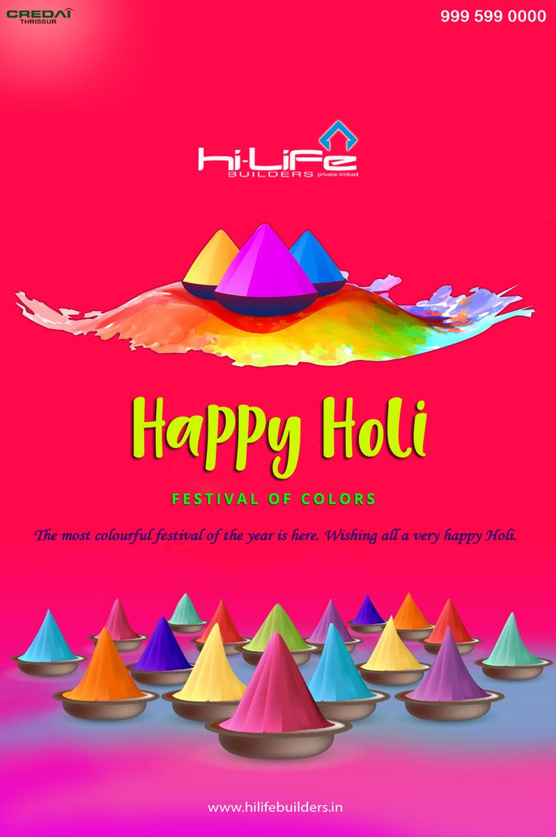 Hi-Life Builders wishes everyone a joyous and colorful #Holi Holi.

Hi-Life Builders : hilifebuilders.in

#HappyHoli #festivalofcolors #HoliFestival  #happiness #festival #buildinghappiness #livethehighlife