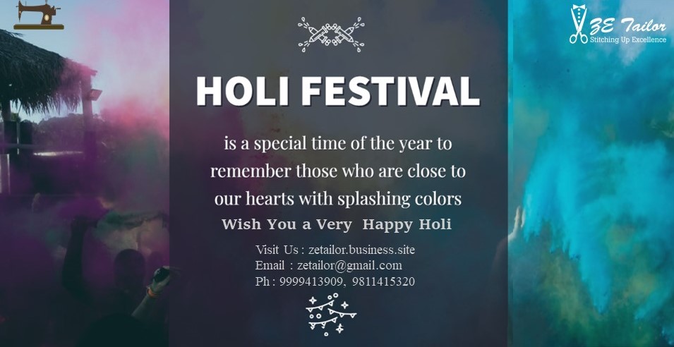 Holi is an apt time to celebrate the colors of our beautiful relationship. Happy Holi

#tailor #uniform #uniformselfie #mensfashion #mentailor #gentlemanstyle #hospitalityindustry #hospitalityuniform #trandy #doorstepservice #fashiondesigner #fashiontailoring #catereruniforms