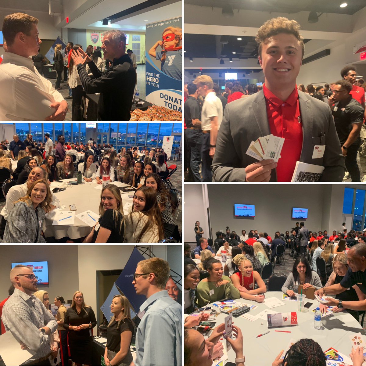 UNLVRebAcademy's tweet photo. Another great career forum with @AthleteNet as we strive to support our 515 student-athletes on their journey to find a meaningful career path! #RebelsGoPro #BEaREBEL https://t.co/WB8TumS2KF
