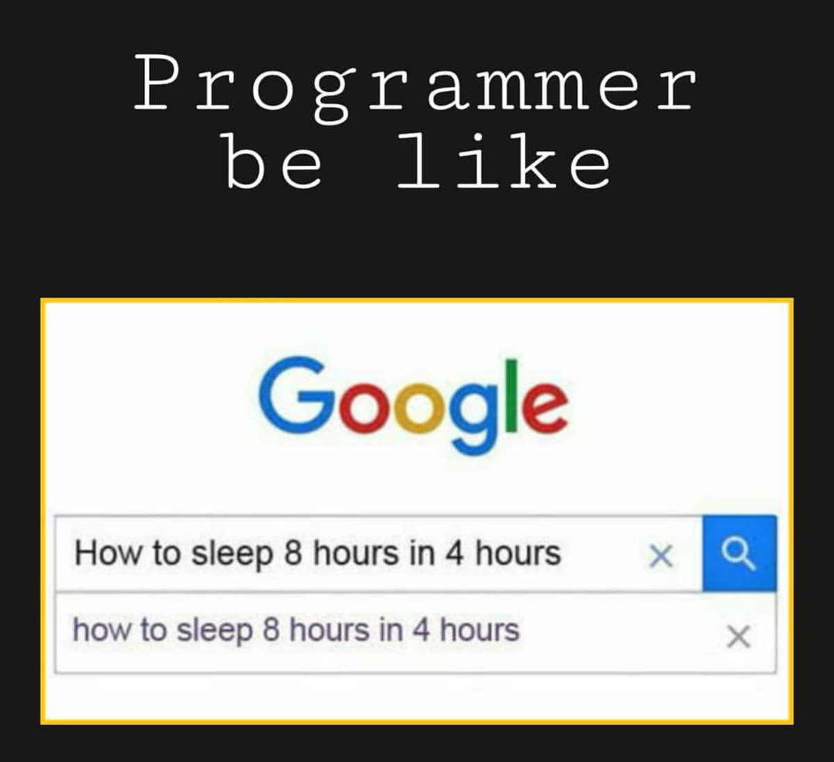 ordinarycoder's tweet image. Programmer be like
#codingisfun #lovecoders #codingblog #youngcoders #freecodes #codingmeme #cleancoders #coders #codes #codinglife💻 #codingproblems #mdcodes #coderslife #codingview #redcoders #coderslov❤ #coderschiapas #codingquotes #coderstar #dicodes #codingjokes