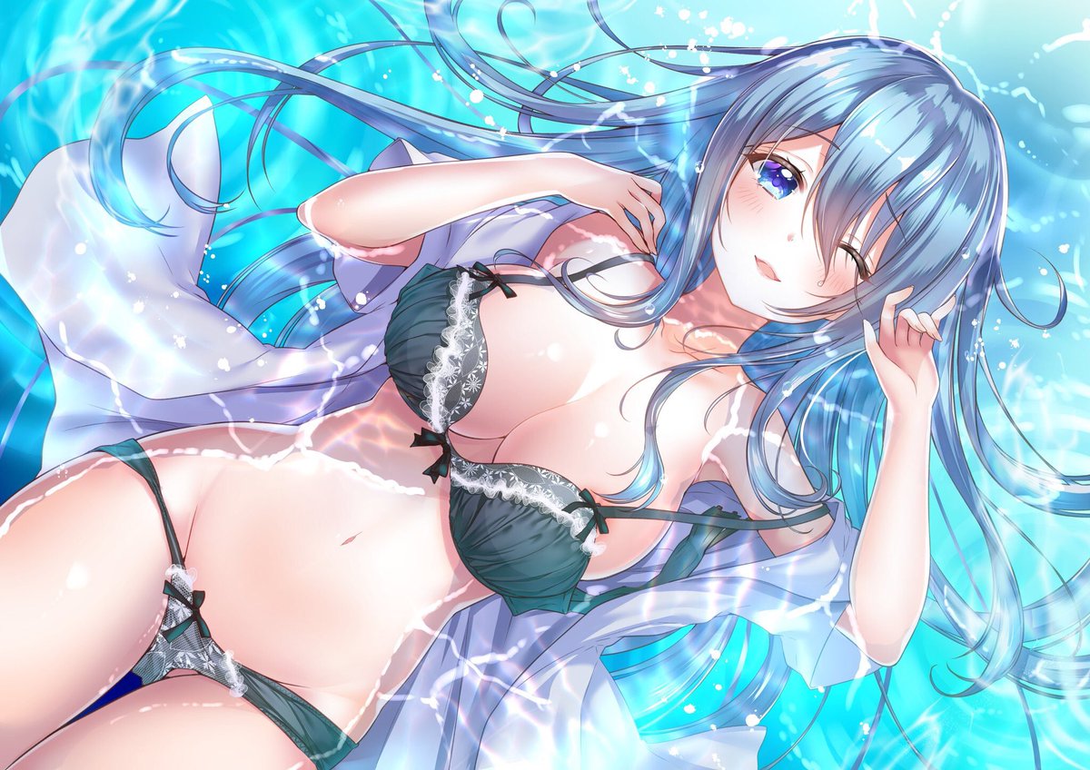 「水着と言い張った下着☺️
 #お前がまとうそれは一体なんだ 」|絵守未來™のイラスト