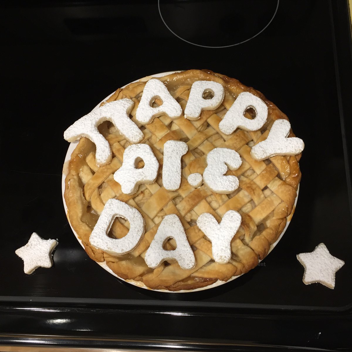 lcgershony's tweet photo. In anticipation of pi day, I made my first apple pie! Surprisingly, the cookies gave us more trouble than the pie! Thanks for the help, @joana_damas!! #NovogeneGotPi #piday2020 @NovogeneLS thanks for the idea! https://t.co/PeVcB0zIvq