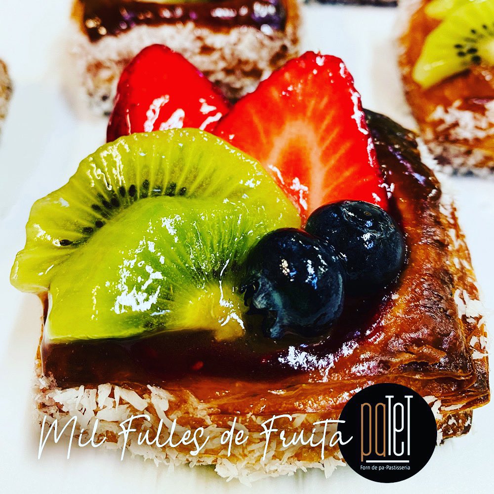 Els nostres Mil Fulles de Fruita Natural us tornaran bojos!
Vine a comprovar-ho!

#milfullesdeFruita #postresindividuals #postresartesans #PastisseriaPatet #Mollerussa
