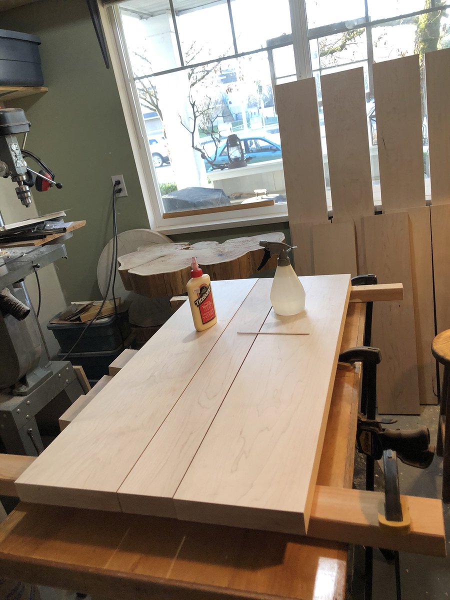 gvmcmillan's tweet photo. Making a couple of maple tables for a church foyer. This is one leg. #gvmstudio #woodworking #handmade #makersgonnamake https://t.co/xecD4CwbkB