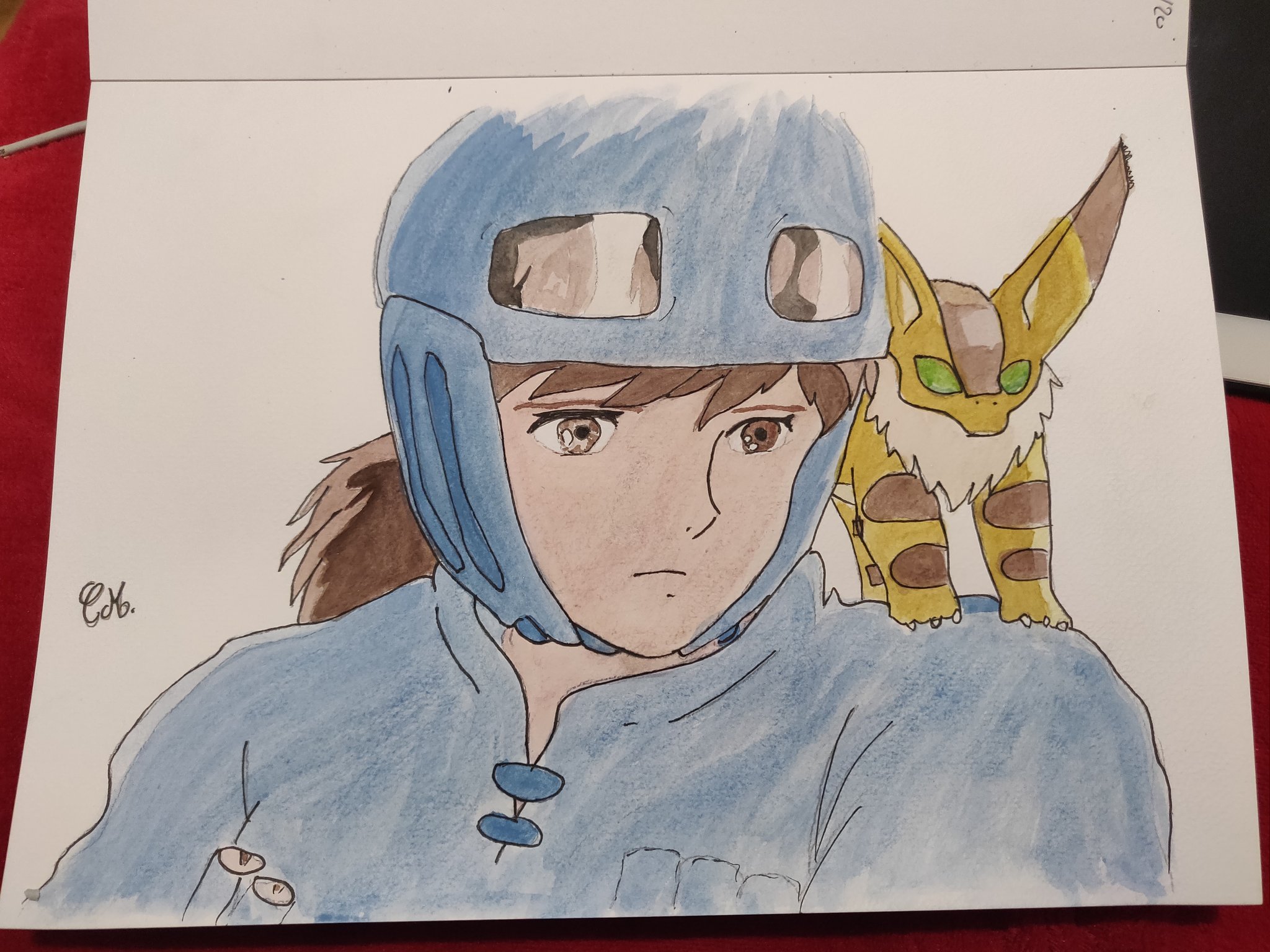 Mmeschultz Sur Twitter Nausicaa De La Vallee Du Vent 風の谷のナウシカ Nausicaadelavalleeduvent 風の谷のナウシカ Nausicaaofthevalleyofthewind Nausicaa Dessin Faisalamain Peinture Aquarelle Studioghibli Ghibli Art Artist Renardecureuil
