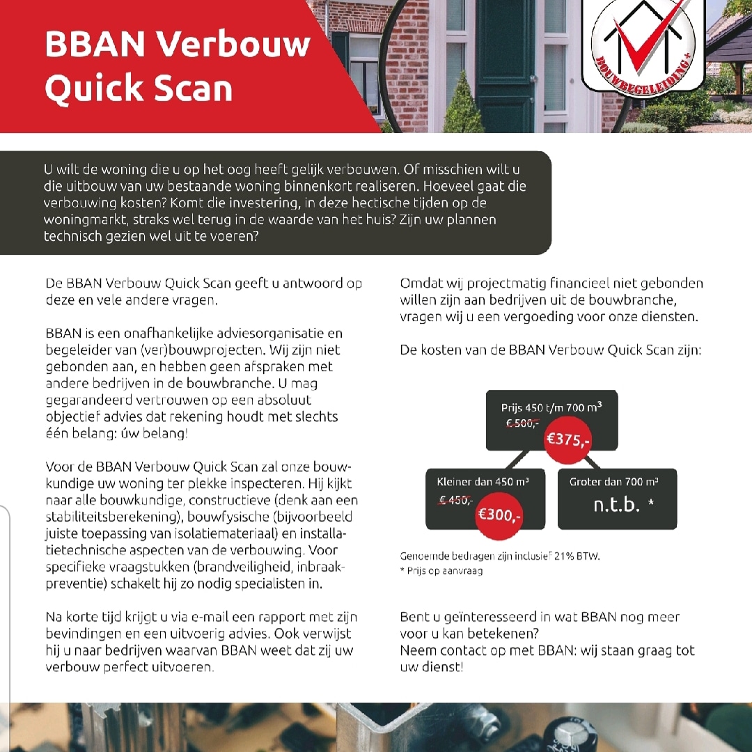 Maak het inzichtelijk en overzichtelijk. Dat is ook BBAN.