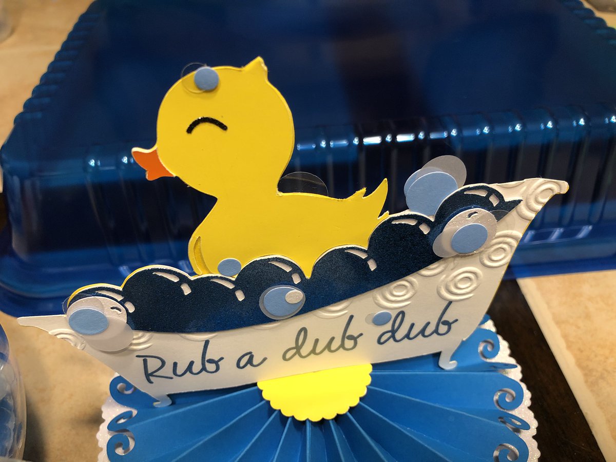 stumpytailcraft's tweet image. Almost done with this #RubberDucky #BabyShower theme! 😍 

#RubberDucky #RubADubDub #Bow #Bubbles #Bathtub #CraftMonth #Crafting #Create #Cricut #Cardstock #CuttingDies #Embossing #Orbeez #WaterBeads #Ducky #Ribbon #Bowl