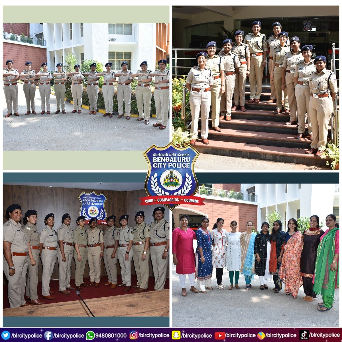 A historical moment for BCP 

8 out of the 22 DCPs and 2 ACPs presently working in the force are women and are keeping namma Bengaluru safe!

Your courage is an inspiration!

BCP is proud of them.

ನಿಮ್ಮ ಧೈರ್ಯ ನಮಗೆ ಸ್ಫೂರ್ತಿ!