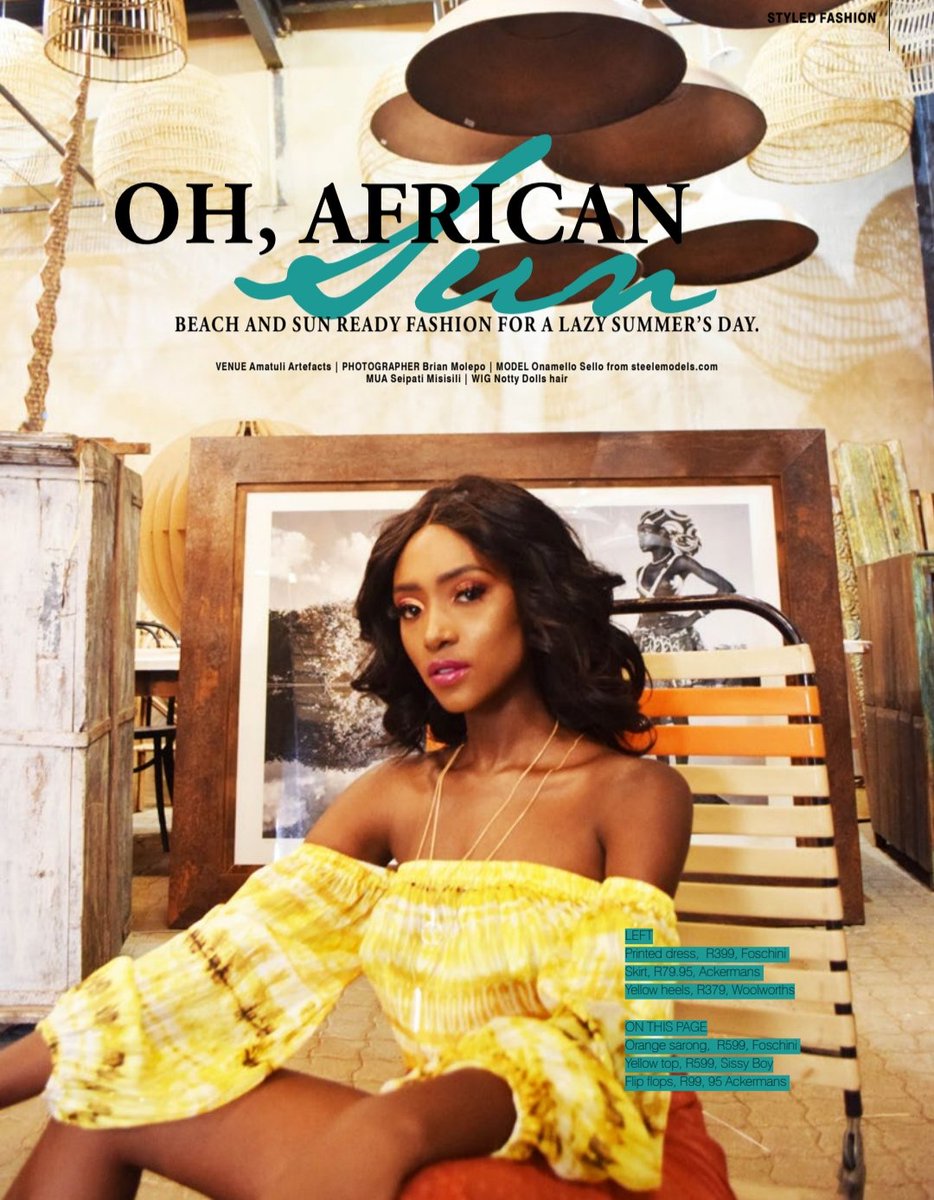 SteeleModels's tweet image. Onalenno for Bloss Africa Magazine