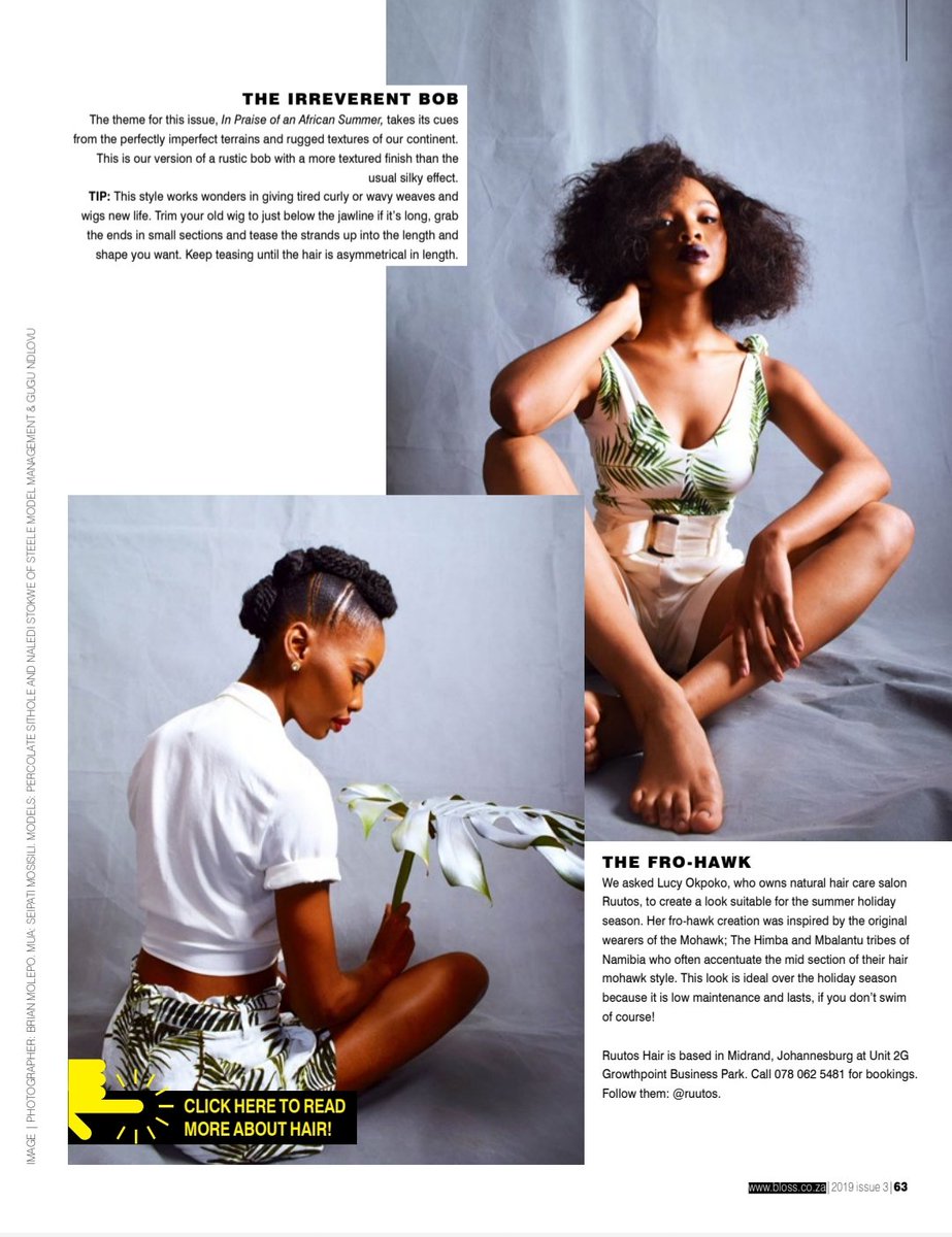 SteeleModels's tweet image. Naledi and Percolate for Bloss Africa Magazine