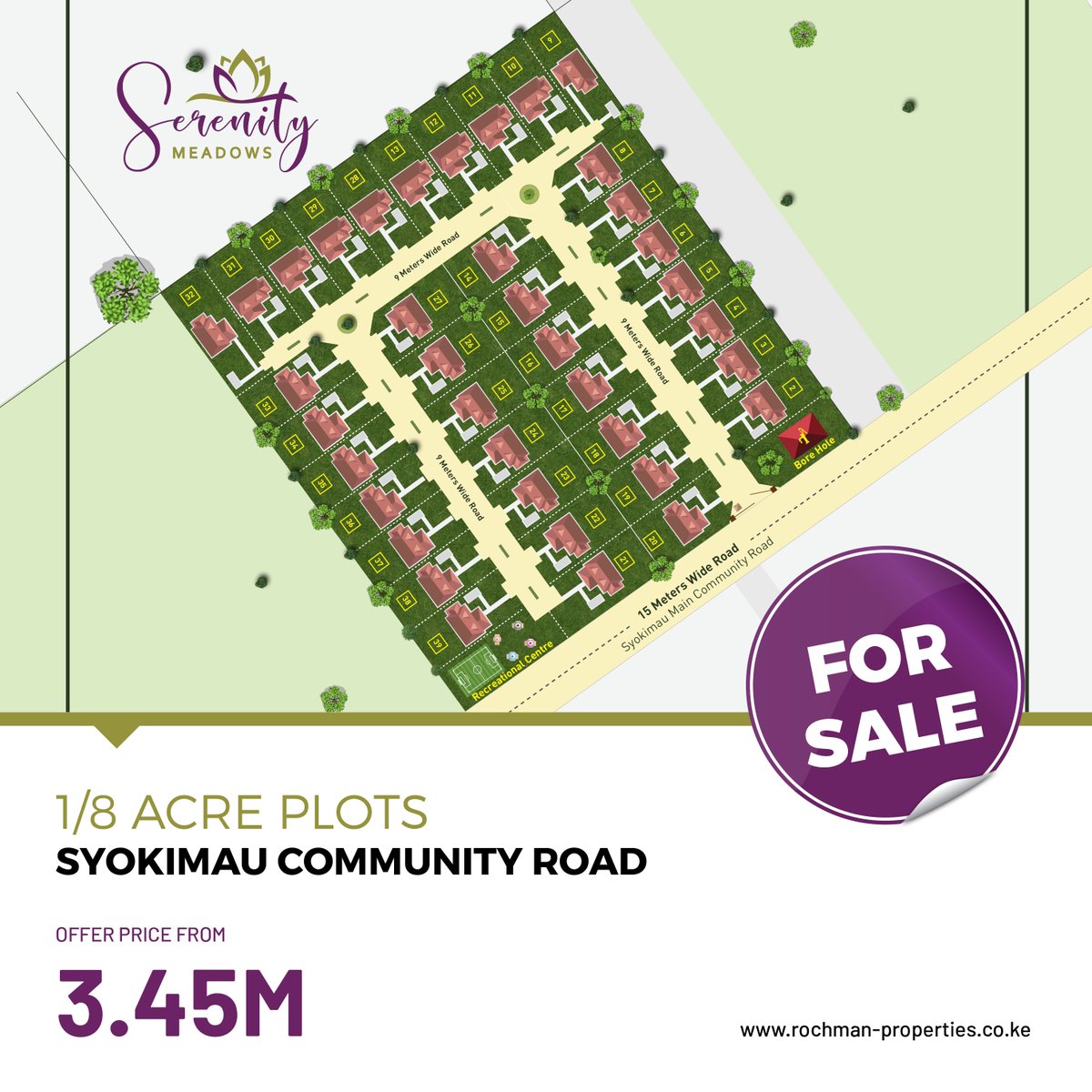 rochmangroup's tweet photo. We create our tomorrow by what we dream today.
Get prime eighth acre plots in the heart of Syokimau touching the Community road that is currently being tarmacked.
Site visit is highly recommended: 0707111777
#RochmanProperties
#RealEstate https://t.co/3QCRzTwOrg