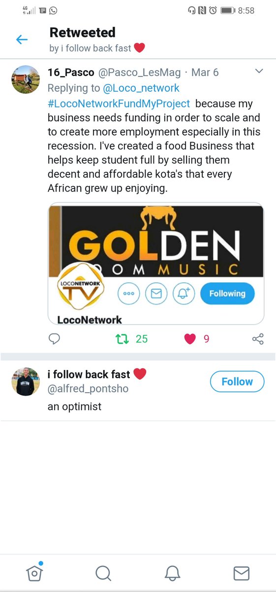 Pasco_LesMag's tweet photo. @Loco_network Truth is, the Rts won't reach 50k, and you know it. I'm not being negative but plz give us the money. 1st it was #LocoNetworkFundMyProject for R100k and now it's #LoconetworkOnlineMobileMall for R50k and I've telling my story https://t.co/i97aMBknbY