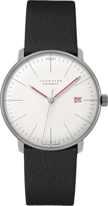 junghans_jp's tweet photo. マックスビルシリーズ新作は昨年の限定バウハウスモデル同様.ケースは限定のブラックでは無いがマットステンレス.風防はドーム型サファイアクリスタル.針をレッドスーパールミノバルミナス.裏をバウハウスモチーフ付きスケルトンミネラルクリスタルになります｡
日本予想価格168,000円前後 https://t.co/d1pxHgf6EJ