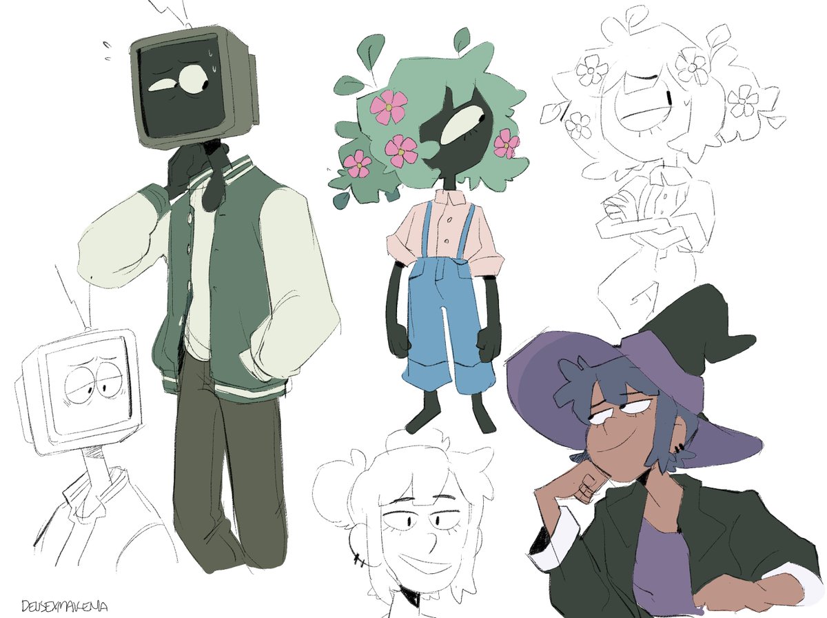 some oc doodles before i go to sleep 