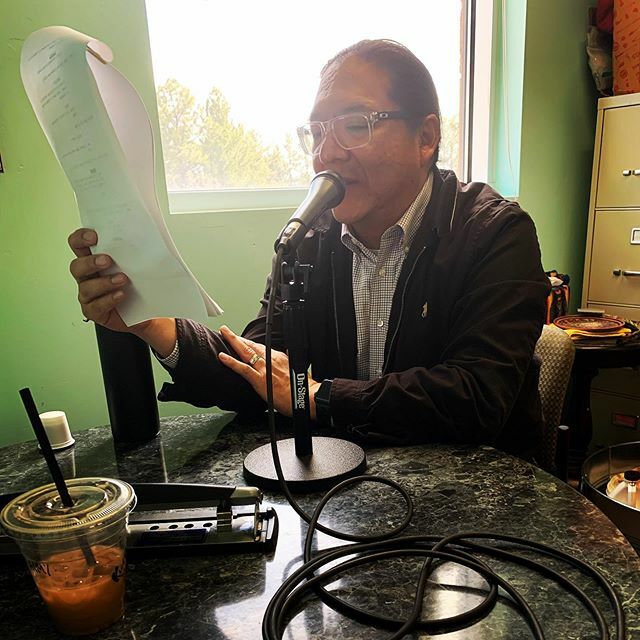 oakswagen's tweet photo. Recording narration with Mike Little-Owl for a small project in the works. #filmmaking https://t.co/WrVADLEFz1 https://t.co/Nv321rhYox