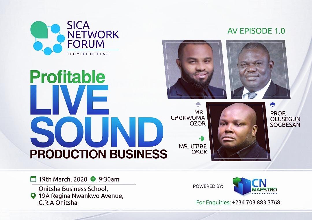 Its Happening somewhere in Onitsha, I'll be speaking on doing business with the church and not lose, its supposed to be a win-win. There's always a way.