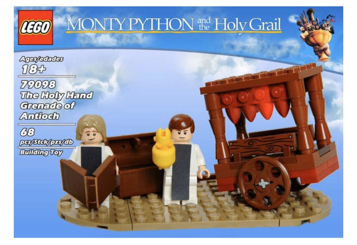 Lego Sets we wish were real. Number 7 - The Holy Hand Grenade #montypython #spamalot #skipton