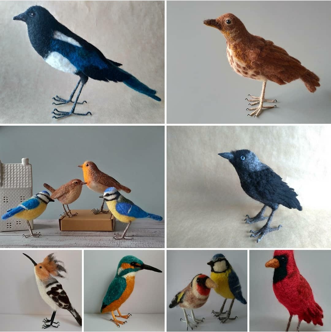 Promo Code: £10OFF - Needlefelted Garden Birds Workshop, 28th March, 10-4pm, Leicester Botanic Garden, Glebe Road. Suitable for beginners! A lovely post-Mother's Day gift. Book online:… greywrenstudio.com/workshops