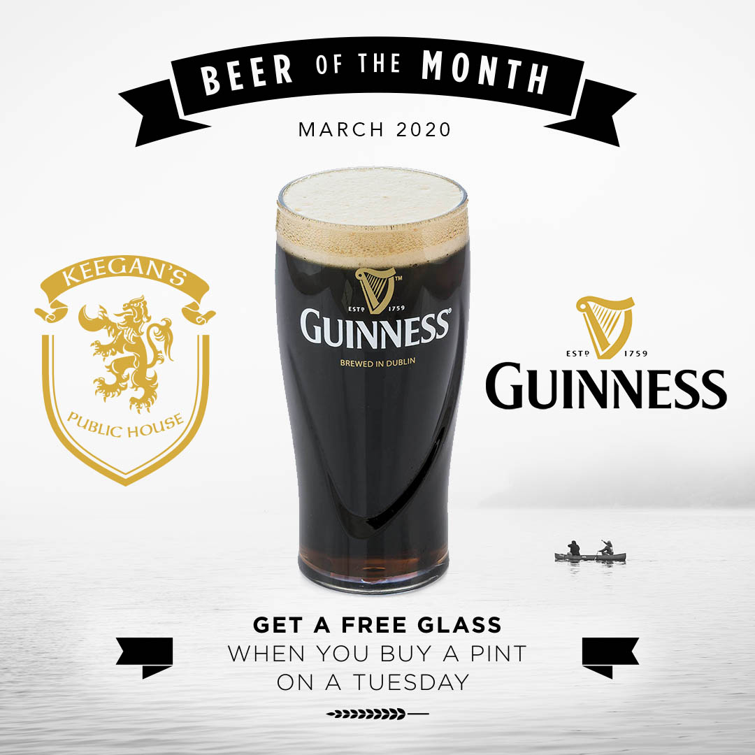 KennesawKeegans's tweet photo. Buy a Pint of Guiness Today at Keegan's Kennesaw and Get a Free Pint Glass to take home! https://t.co/ZrFfsn5Kop