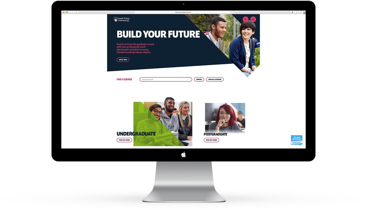 Terminalfour's tweet photo. Congratulations to @LeedsTrinity on the #GoLive of their new site last month! Lots of hard work went into the planning design and implementation and it really paid off! Big Well Done #HigherEd #highereducation #CMS #WCMS #EdTech #HESM #UniversityWebsite https://t.co/wbldA4aNyU