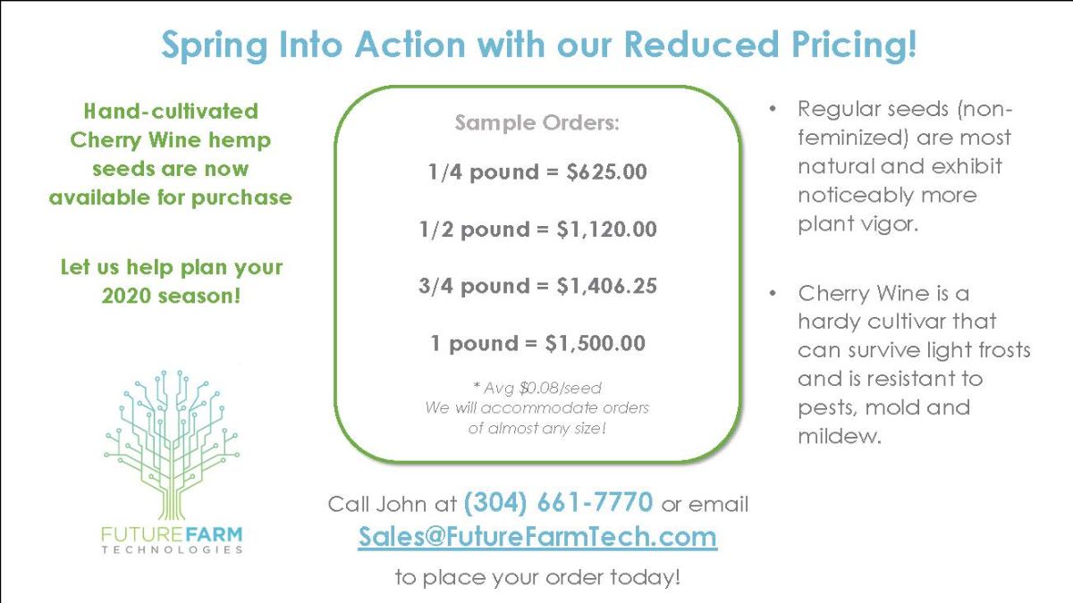 futurefarmtech's tweet image. Future Farm’s Hemp Seeds Available for Early Season Sales - mailchi.mp/c15091aa7bb6/f…
