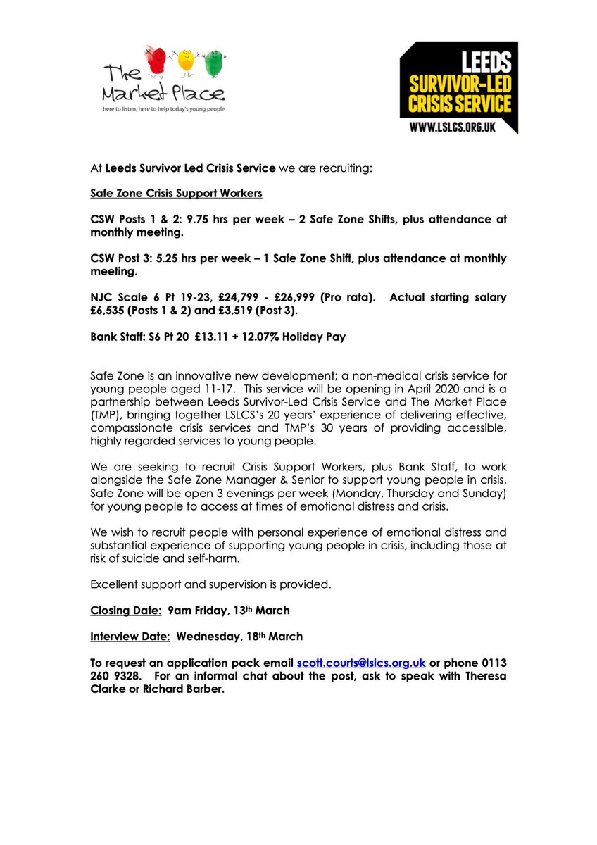 Leeds Survivor-Led Crisis Service tweet media